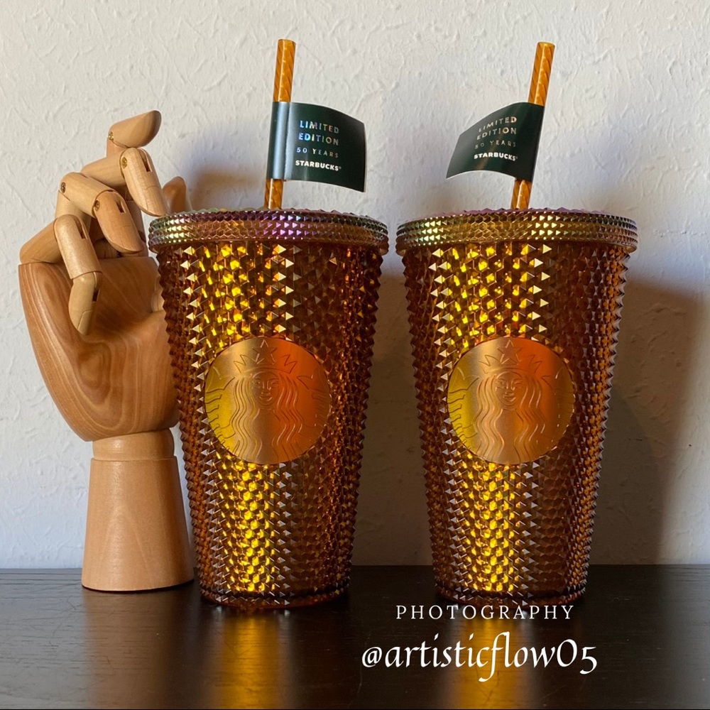 2 LIMITED Starbucks 2021 Studded Honeycomb Tumbler - Picture 3 of 7